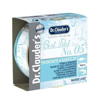 Dr.Clauder´s Best Filet No. 05 Thunfisch & Garnelen 70g