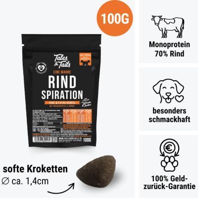 Thumbnail 2: Tales & Tails Eine wahre Rindspiration Softtrockenfutter - Probe einzeln
