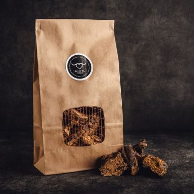 Büffel Herz Büffel HerzGetrockneter Büffel-Pansen, Snack-Knochen 3 Stück