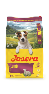 Josera Mini Adult Lamb, Trockenfutter für kleine, ausgewachsene Hunde mit Lamm 10kg