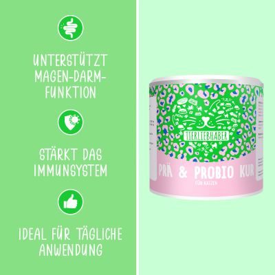 Thumbnail 1: Tierliebhaber Prä & Probio Kur für Katzen - Natürliche Darmpflege mit Prä & Probiotika