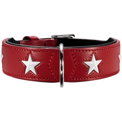 Thumbnail 1: HUNTER Halsband Magic Star M (55), rot/schwarz