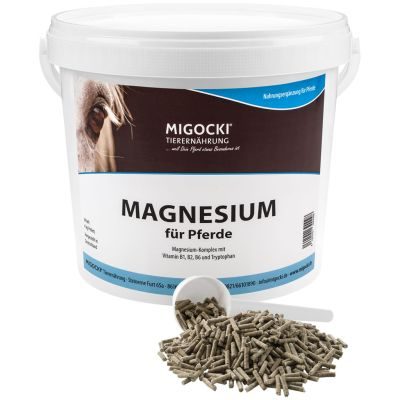 Thumbnail 2: MIGOCKI MAGNESIUM für Pferde – Pellets mit Tryptophan & Vitamin-B-Komplex 4kg