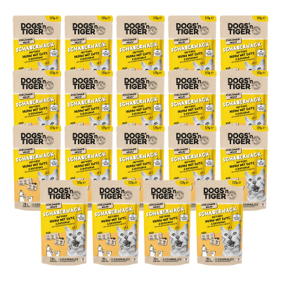 Thumbnail 5: Dogs'n Tiger Adult Katzenfutter, Schabernack, Nassfutter, Getreidefrei, Huhn, Ente & Zucchini, 24x 125g