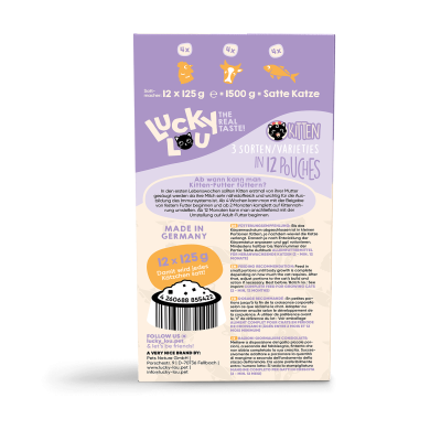 Thumbnail 5: Lucky Lou® Lucky Lou® Lifestage Kitten Kiddy Mix-Box 12er-Pack 1,5kg