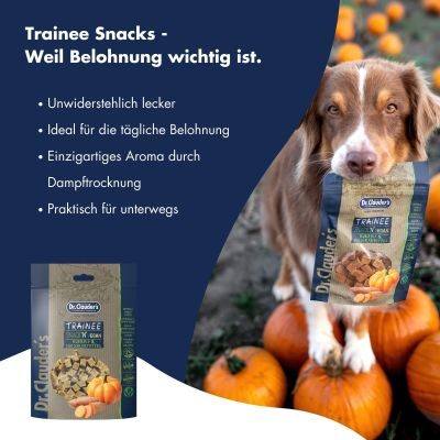 Thumbnail 1: Dr.Clauder’s Dr.Clauder´s Trainee Snack Vegan Kürbis & Süßkartoffel 80g