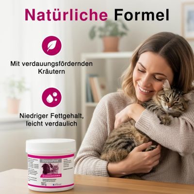 Thumbnail 5: alfavet EnzymoPank Enzyme aus Schweinepankreas, mit verdauungsfördernden Kräutern zur Unterstützung der Verdauung 100 g
