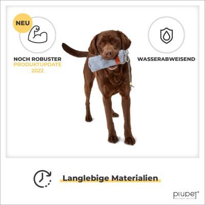 Thumbnail 3: PIUPET Futterbeutel Hunde I Befüllbarer Apportierbeutel für Hunde I Futterdummy Hundetraining I Futterbeutel Hundetraining I Grau
