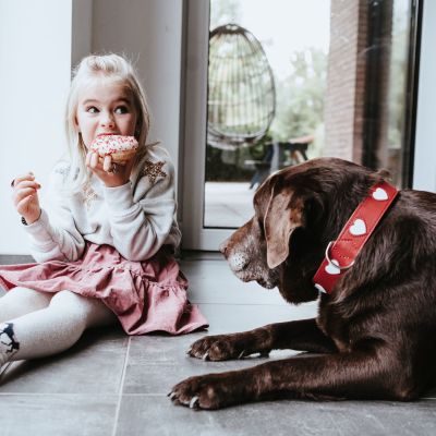 Thumbnail 13: HUNTER Halsband Love S-M (50), rot/schwarz