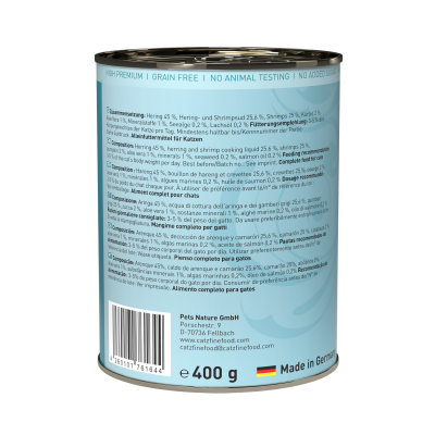Thumbnail 2: catz finefood® catz finefood® Classic N° 13 - Hering & Shrimps 400g