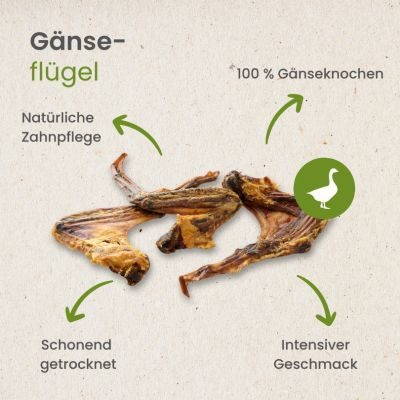 Thumbnail 4: kauartikel.com Gänse-Flügel - Hunde-Kauartikel - Hunde-Snack - Kausnack von der Gans - Leckerli
