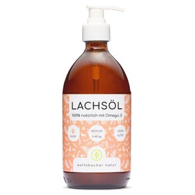 Thumbnail 15: Wolfsbacher Natur Natürliches Lachsöl für Hunde & Katzen 250ml