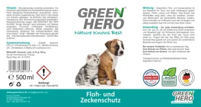 Thumbnail 4: Greenhero Floh- und Zeckenschutz für Hunde und Katzen
