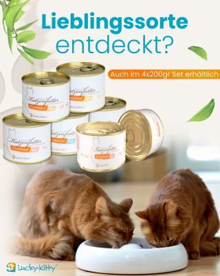 Thumbnail 2: Lucky-Kitty Katzenfutter Sparpaket C "Geflügel I" (15 x 200g)