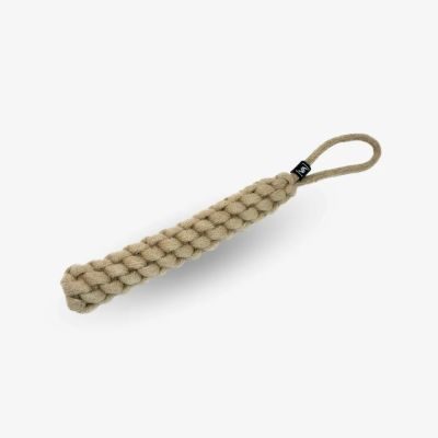 Vitomalia Geflochtener Zerr-Dummy für Hunde: 100% Naturhanf, handgeknotet - Eco Tug S