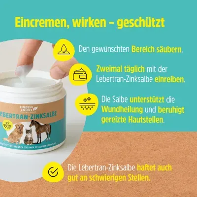 Thumbnail 4: Greenhero Lebertran-Zinksalbe pflegt die Haut bei Reizungen