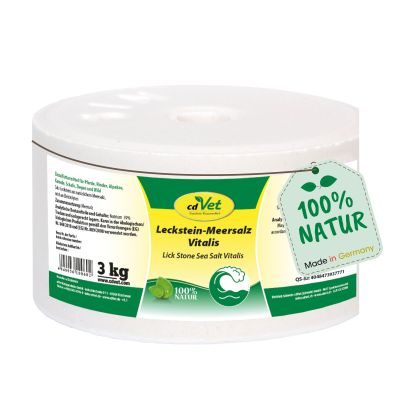 Thumbnail 1: cdVet Leckstein Meersalz Vitalis 3 kg – Natürliche Salzquelle für Pferde, Rinder, Schafe & Ziegen