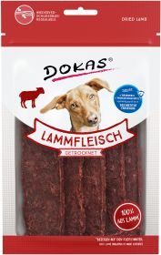 Dokas Lammfleisch getrocknet Lamm Leckerli für Hunde 12x 70g Multipack