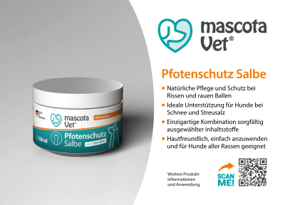 Thumbnail 2: mascota vet Pfotenschutzsalbe für Hunde & Katzen, feuchtigkeitsspendend, antibakteriell, unterstützt den Heilungsprozess, 50 ml