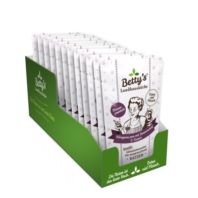 Thumbnail 2: Betty's Landhausküche Betty´s Landhausküche für Katzen Känguru pur mit Borretschöl 12x 100g im Frischebeutel