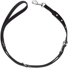 HUNTER Verstellbare Führleine Magic Star 18/200, schwarz