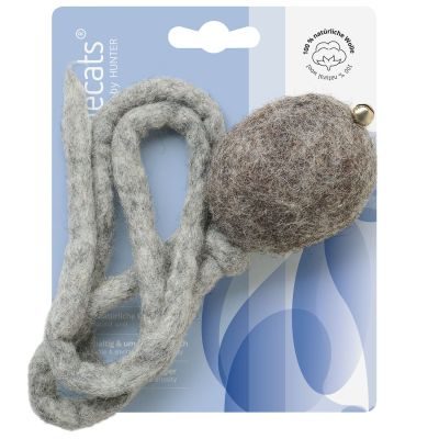 Thumbnail 2: stylecats® Katzenspielzeug Glöckchenball mit Schnur hellgrau 110 cm