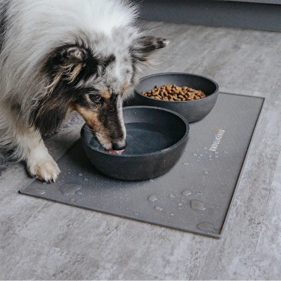 Thumbnail 1: Rudelkönig Napfunterlage Rutschfeste Futtermatte, 48 x 30cm, Napfunterlage Hund