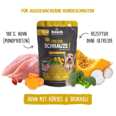 Thumbnail 2: bosch Tiernahrung Freshe Schnauze Huhn mit Kürbis & Brokkoli 12er Pack