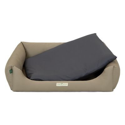 Thumbnail 3: HOUND&NATURE Hundebett ZERMATT L dunkelgrau + wasserfestem Fleece-Matratzenüberzug