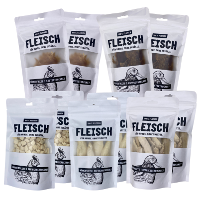 SCHNAUZE & CO. Snackbox 10x Huhn & Ente - 100% FLEISCH