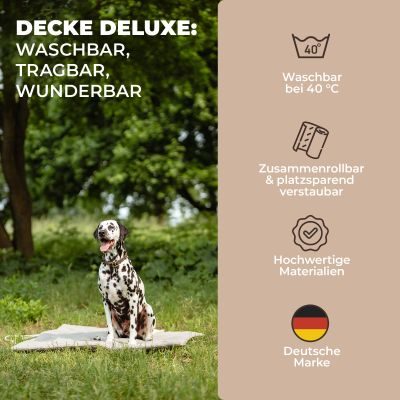 Thumbnail 5: Lous Lous Hunde Picknickdecke Grau / L-100x80x3cm