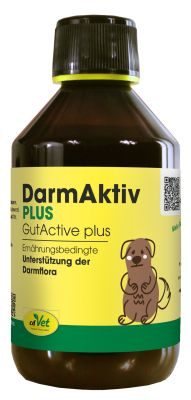 cdVet DarmAktiv plus 250 ml – Natürliche Ergänzung zur Unterstützung einer ausgewogenen Darmflora