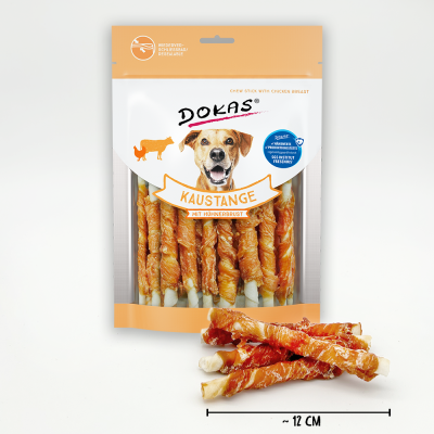 Thumbnail 5: Dokas Kaustangen mit Hühnerbrust Zahnpflegesnack für Hunde 9x 200g Multipack
