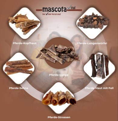 Thumbnail 2: mascota vital Pferdelunge, getrockneter Kauartikel für Hunde, 200 g