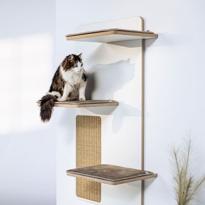 Thumbnail 8: stylecats® Kratzwand Relex 3 Liegeflächen Sisal beige Cozy beige, 70 x 37,5 x 120 cm