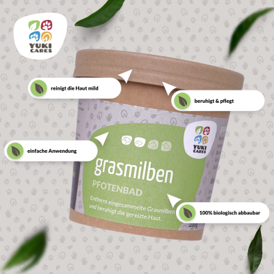 Thumbnail 2: Yuki cares Pfotenbad Grasmilben