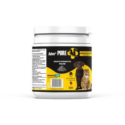 Thumbnail 1: Adve® Pure: Hochwertige Qualität Zeolith - Detox-Pulver – Hund und Katze - 150 g Dose