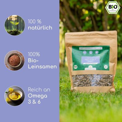 Thumbnail 5: Wolfsbacher Natur Bio Leinsamen Pellets