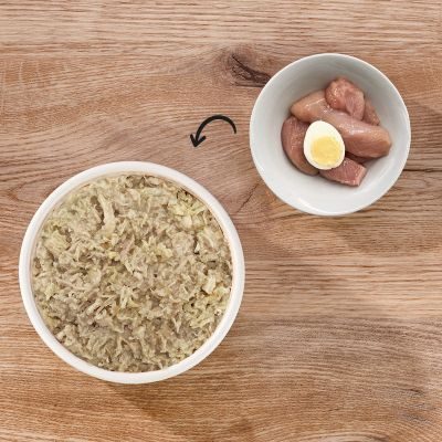 Thumbnail 3: Dogs'n Tiger Adult Premium Katzenfutter, Nassfutter, Getreidefrei, Ei der Daus!, Huhn & Ei, 12x 70g