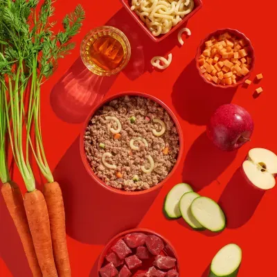 Thumbnail 2: FRED & FELIA FRED Hundenassfutter Rind mit Nudeln 10x 390g