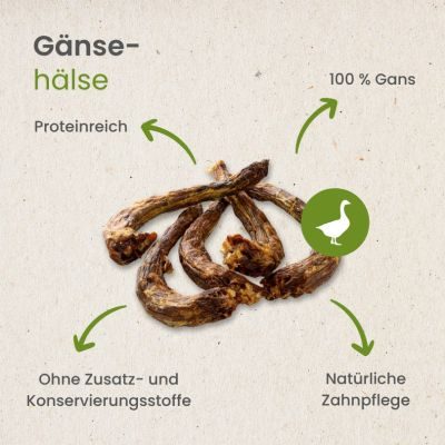 Thumbnail 4: kauartikel.com Gänse-Hälse - Hunde-Kauartikel - Hunde-Snack - Kausnack von der Gans - Leckerli