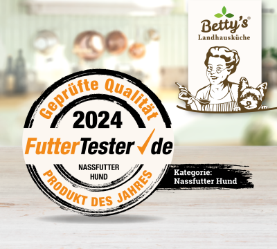 Thumbnail 2: Betty's Landhausküche Nassfutter für Hunde mit Huhn und Süßkartoffel 20x 125g im Frischebeutel