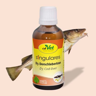 Thumbnail 2: cdVet Singulares D3 Dorschlebertran 50 ml – 100 % reiner Dorschlebertran