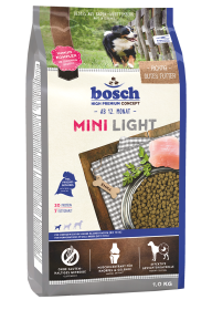 bosch Tiernahrung HPC Mini Light Hundefutter – kalorienreduziert– 1kg