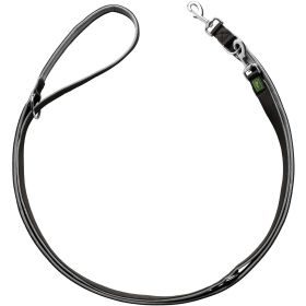 HUNTER Verstellbare Führleine Neopren 25/200, schwarz/grau