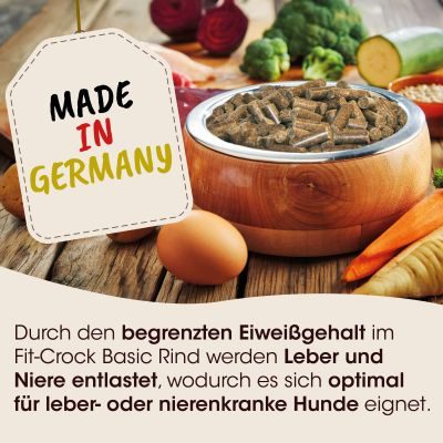 Thumbnail 5: Fit-CROCK® Basic Rind Mini 3 kg – Natürliches Hundefutter für kleine Feinschmecker