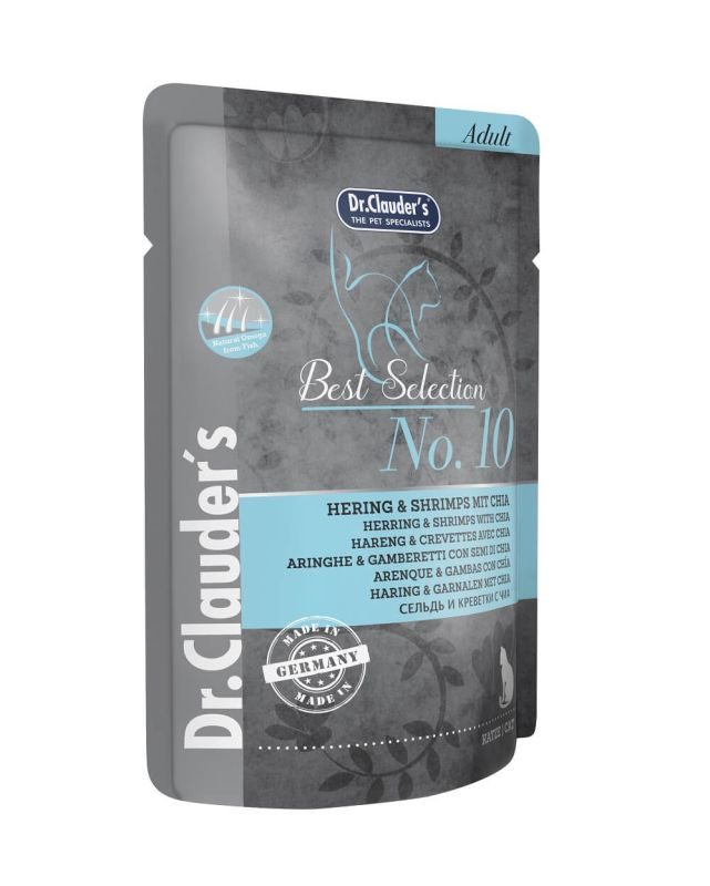 Dr.Clauder’s Best Selection No 10 Hering & Shrimps mit Chia 85g