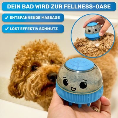 Thumbnail 12: BluePet Hundeshampoo + Befüllbare Badebürste Set: die perfekte 2in1 Lösung zum Baden von Hunden, inkl 1x weicher & 1x etwas härterer Waschaufsatz zum Wechseln