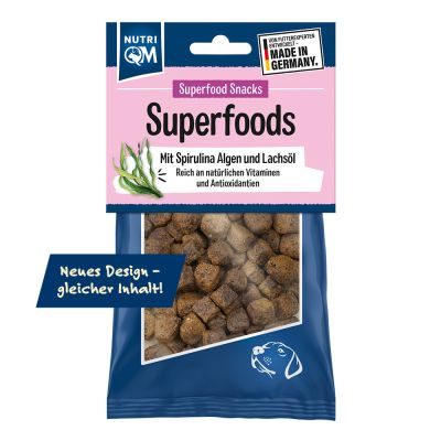NutriQM Superfoods Spirulina & Lachsöl 5 x 150g