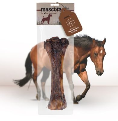 Thumbnail 3: mascota vital Pferdeknochen für Hunde, mit Sehne, Zahnpflege Snack